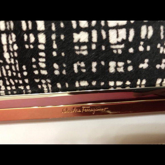 Stacy black/white horse/calf Salvatore Flap bag - Picture 6 of 7